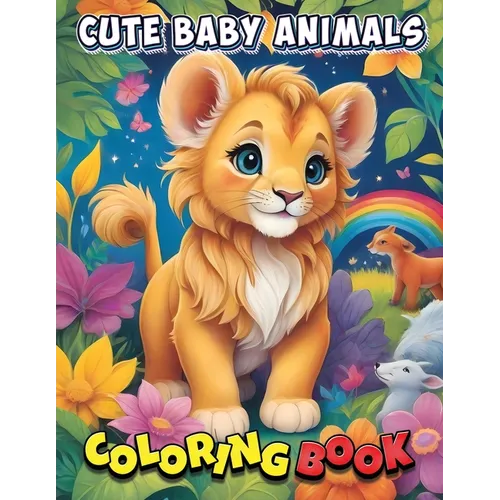 Cute Baby Animals Coloring Book – Educational Fun (Paperback)