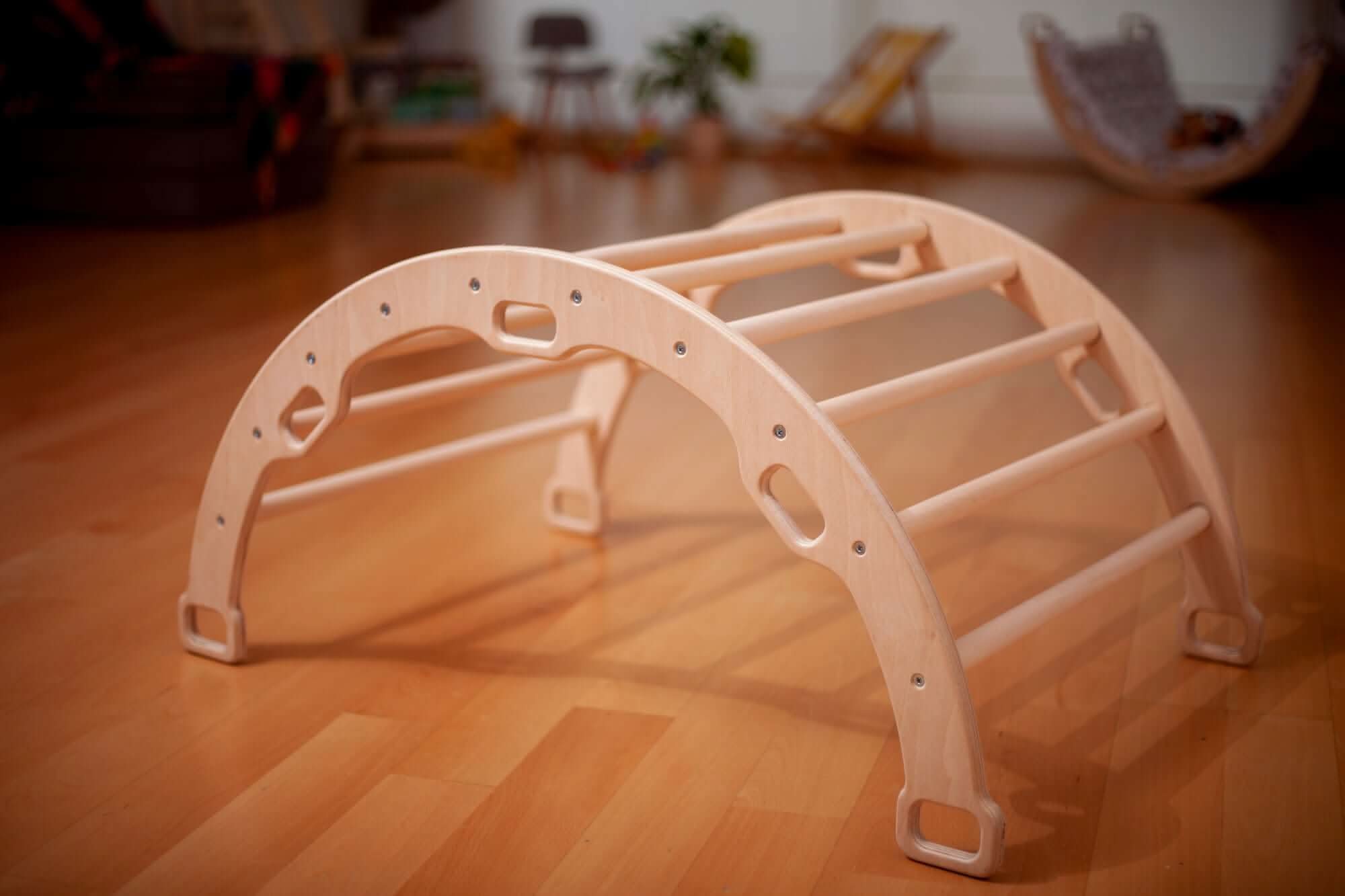 Medium Montessori Climbing Arch/Rocker – With Pillow & Ramp Set