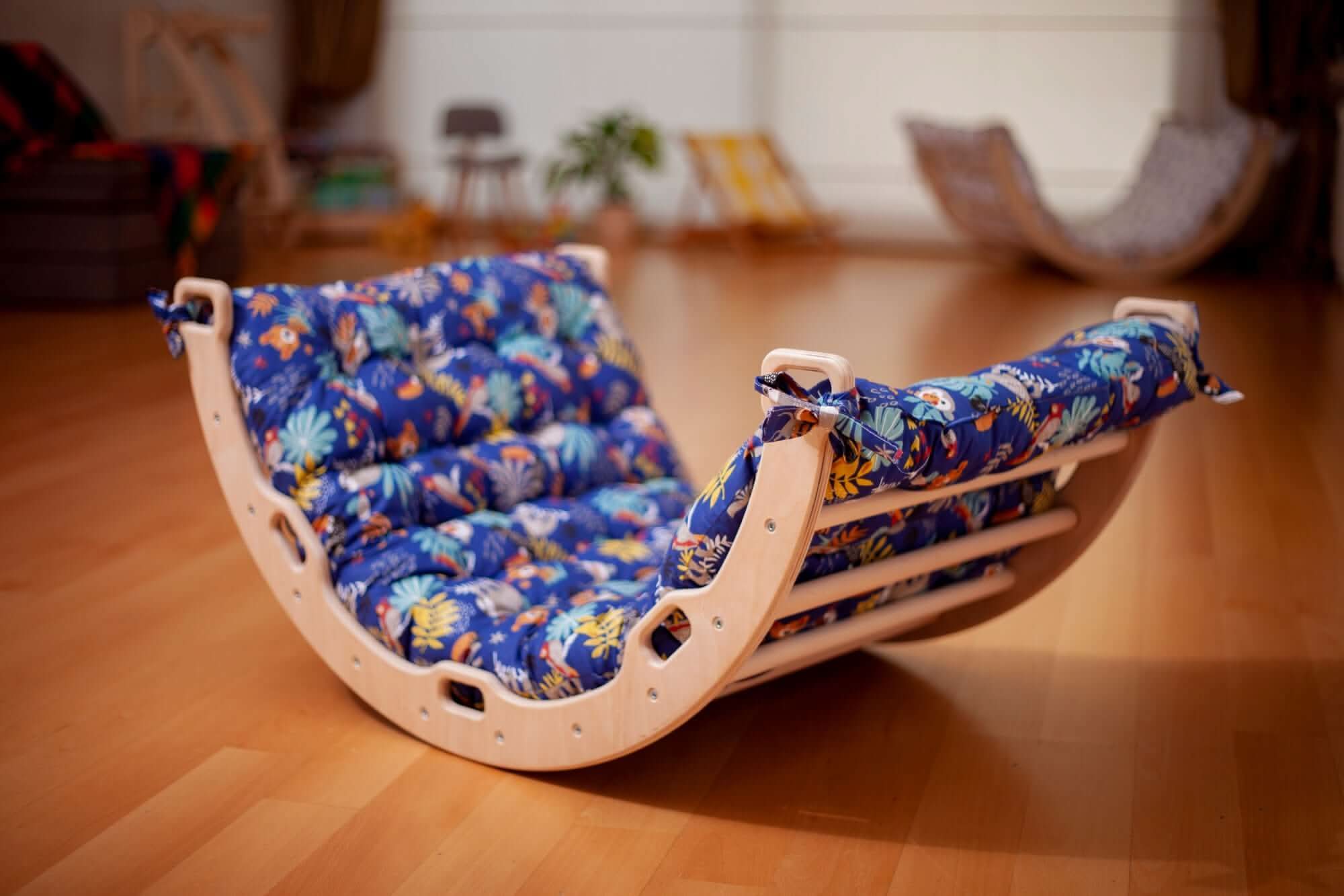 Medium Montessori Climbing Arch/Rocker – With Pillow & Ramp Set